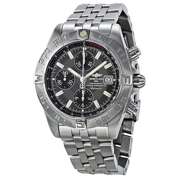 Breitling Chrono Galactic Chronograph Grey Dial Men's Watch A1336410-F517SS#A1336410/F517 - Watches of America