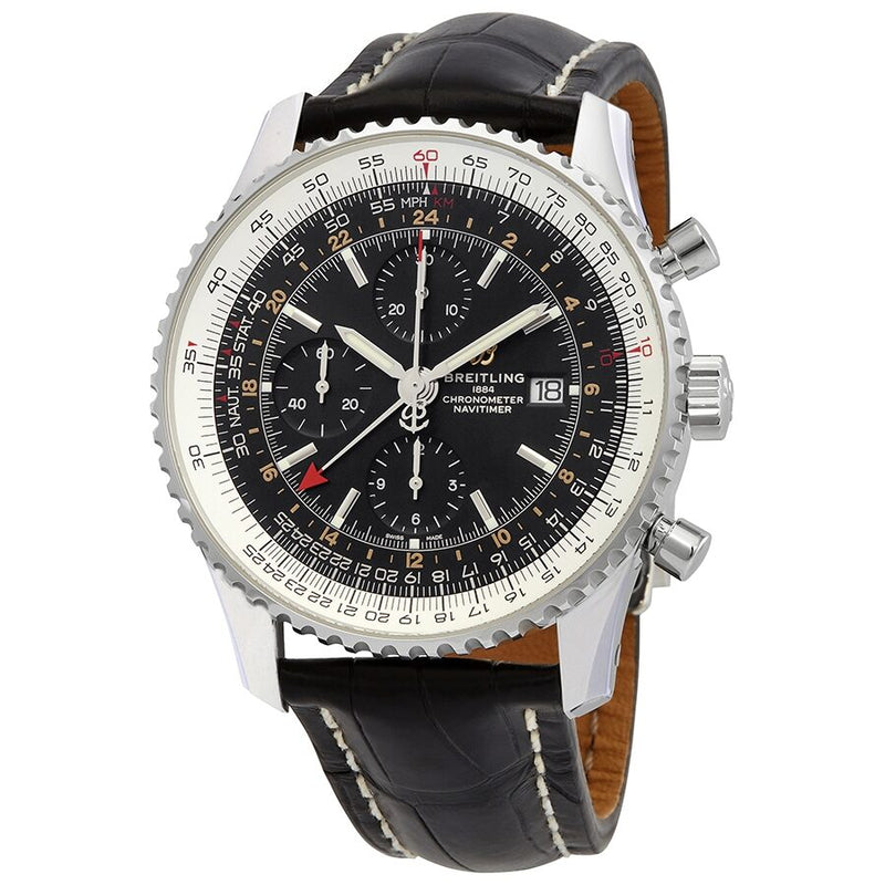 Breitling Chronograph Automatic Black Dial Men's Watch #A24322121B2P2 - Watches of America