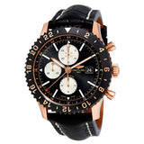 Breitling Chronoliner Black Dial Automatic Men's Chronograph Leather Watch #R2431212/BE83-761P - Watches of America