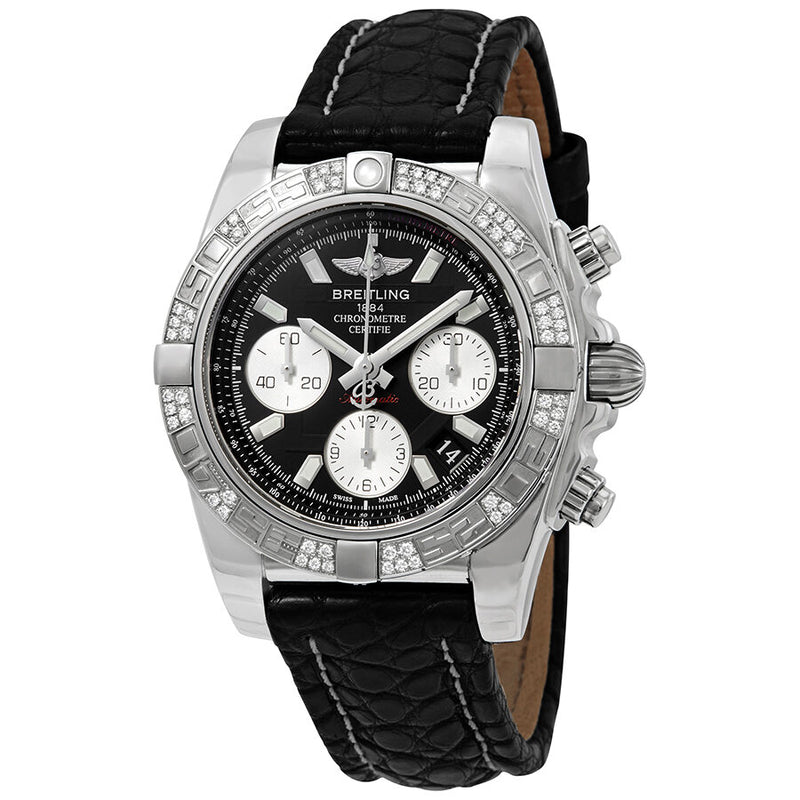 Breitling Chronomat 41 Onyx Black Dial Men's Watch #AB0140AA/BA52BKCT - Watches of America