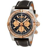 Breitling Chronomat 44 Automatic Black Dial Chronograph Diamond Men's Watch CB011053-B968BKLST#CB011053-B968-435X-A20BA.1 - Watches of America