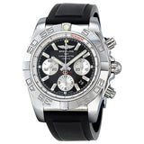 Breitling Chronomat 44 Automatic Chronograph Black Dial Men's Watch #AB011012-B967 - Watches of America