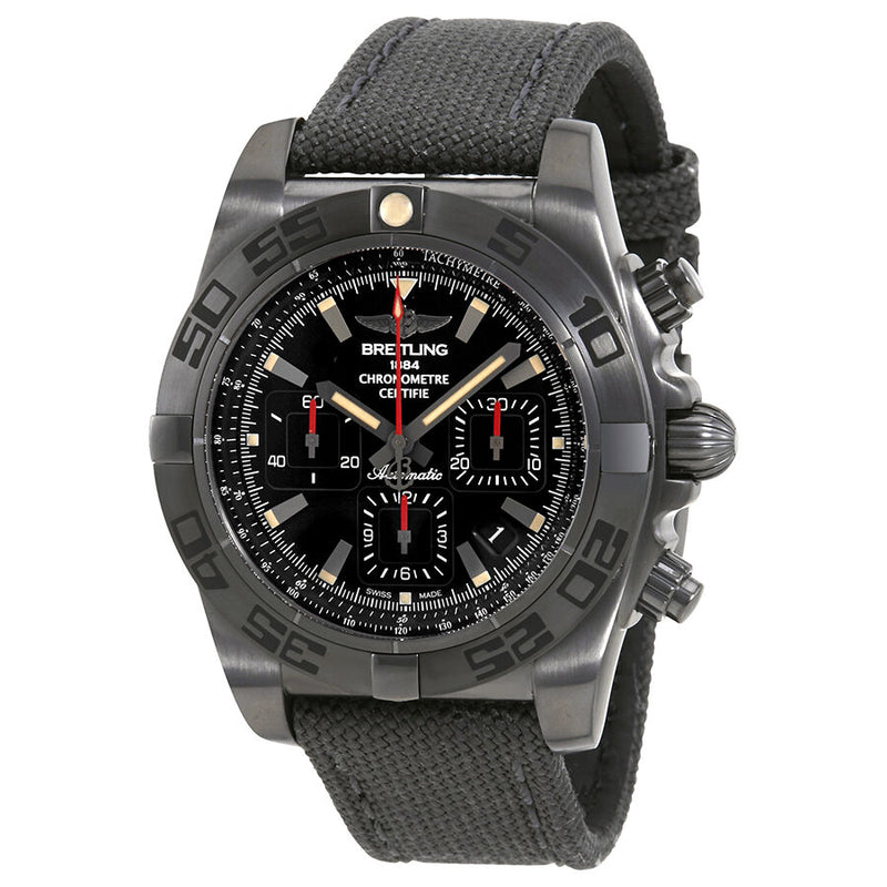 Breitling Chronomat 44 Black Dial Automatic Men's Watch MB0111C3-BE35GCVT#MB0111C3-BE35-109W-M20BASA.1 - Watches of America
