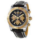 Breitling Chronomat 44 Black Dial Black Leather Automatic Men's Watch CB011012-B968BKLT#CB011012-B968-435X-A20BA.1 - Watches of America