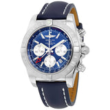 Breitling Chronomat 44 GMT Blue Dial Bue Leather Men's Watch AB042011-C851BLLT#AB042011-C851-105X-A20BA.1 - Watches of America