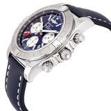 Breitling Chronomat 44 GMT Blue Dial Bue Leather Men's Watch AB042011-C851BLLT #AB042011-C851-105X-A20BA.1 - Watches of America #2