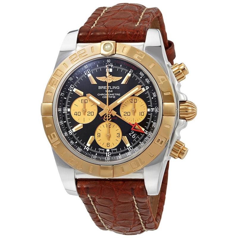 Breitling Chronomat 44 GMT Automatic Black Dial Men's Watch CB042012/BB86-739P#CB042012/BB86-739P-A20BA.1 - Watches of America