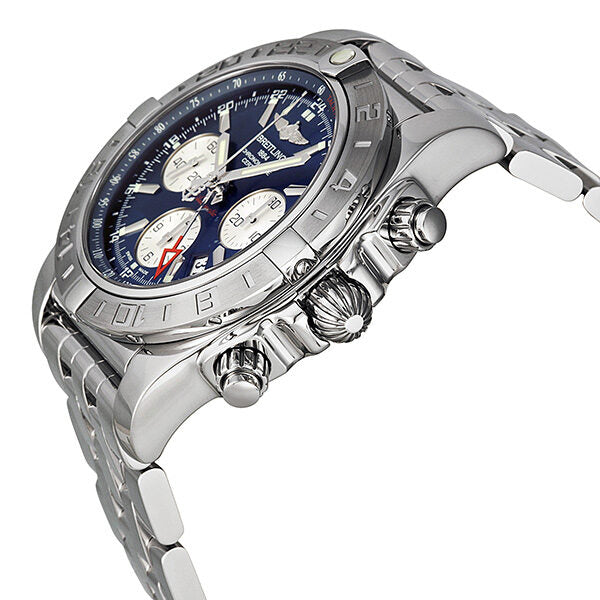 Breitling Chronomat 44 GMT Automatic Chronograph Blue Dial Men's Watch AB042011-C851SS #AB042011-C851-375A - Watches of America #2