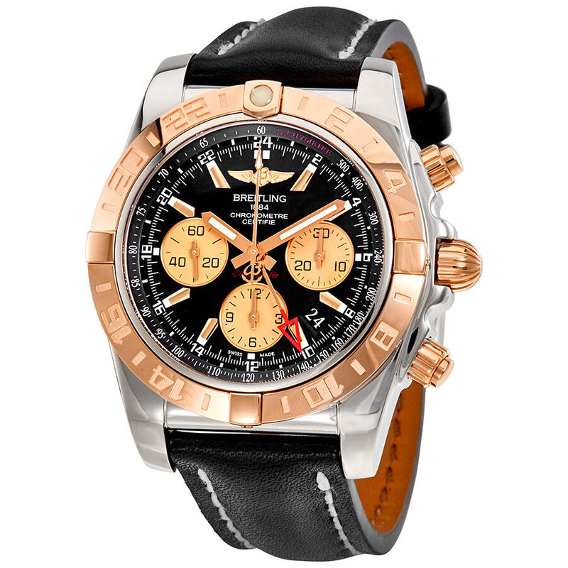 Breitling Chronomat 44 GMT Black Dial Men's Watch #CB042012/BB86BKLT - Watches of America