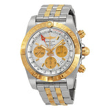 Breitling Chronomat 44 GMT Chronograph Automatic Silver Dial Men's Watch CB042012-G755TT#CB042012/G755 375 c - Watches of America