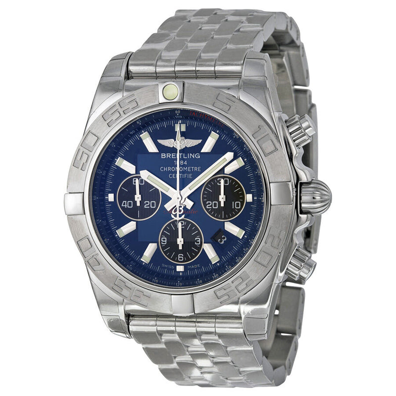 Breitling Chronomat B01 Blue Dial Automatic Chronograph Men's Watch AB011011-C789SS#AB011011-C789-375A - Watches of America