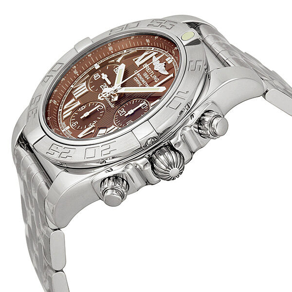 Breitling Chronomat B01 Brown Dial Stainless Steel Men's Watch AB011011-Q566SS #AB011011-Q566-375A - Watches of America #2
