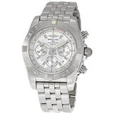 Breitling Chronomat B01 Silver Dial Chronograph Men's Watch #AB011011-G684SS - Watches of America