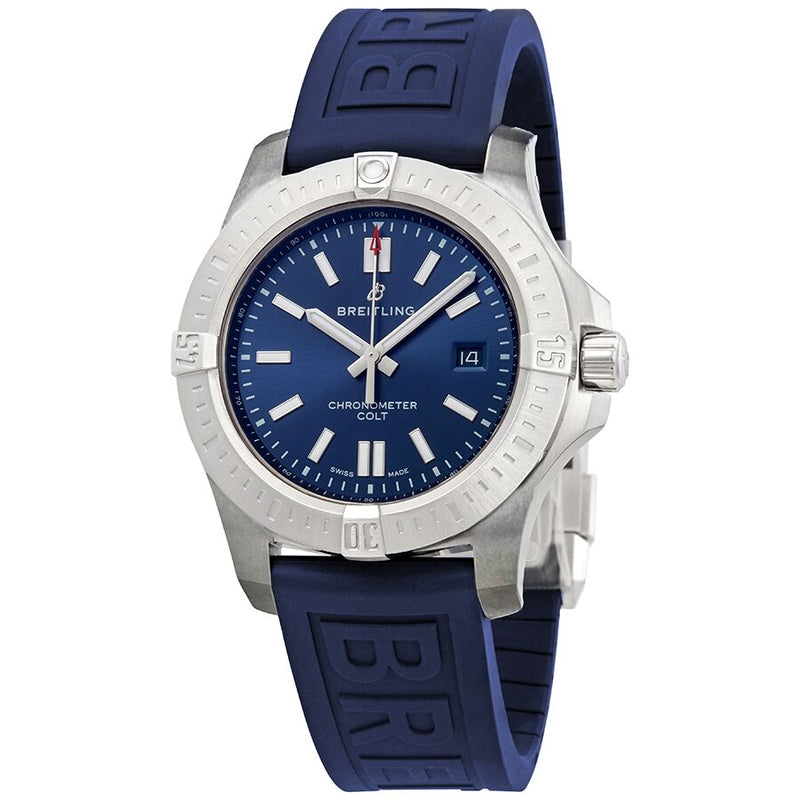 Breitling Chronomat Colt Automatic Blue Dial Men's 44 mm Watch #A17388101C1S1 - Watches of America