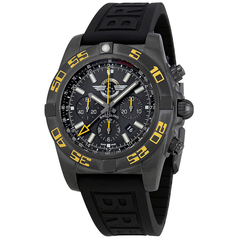 Breitling Chronomat GMT Black Dial Automatic Men's Watch MB04108P-BD76BKPD3#MB04108P-BD76-155S-M20DSA.2 - Watches of America