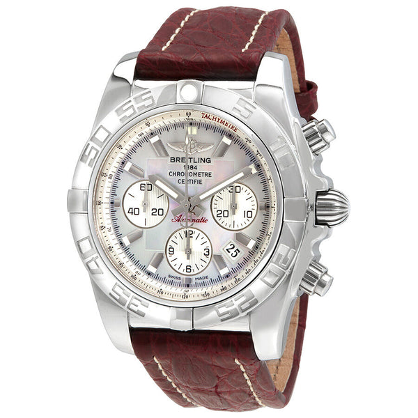 Breitling Chronomat Chronograph Automatic Mother of Pearl Dial Men's Watch #AB011012/G685BGCT - Watches of America