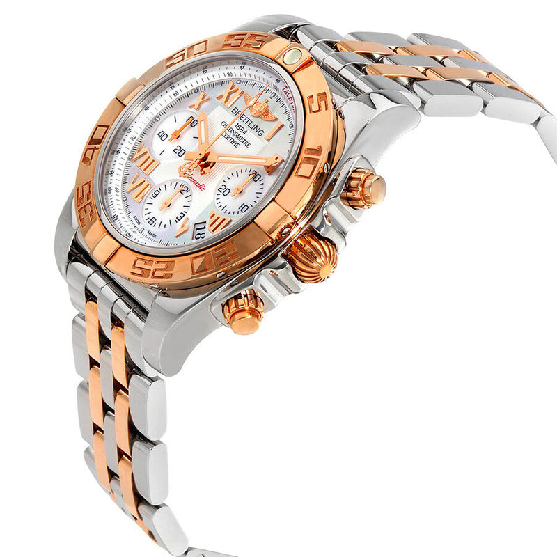 Breitling Chronomat Mother of Pearl Dial Stainless Steel and 18K Rose Gold Men's Watch CB014012-A748TT #CB014012-A748-378C - Watches of America #2