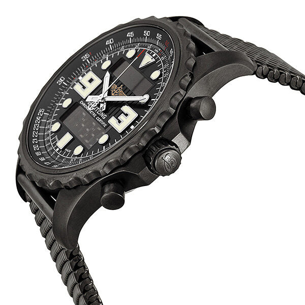 Breitling Chronospace Blacksteel Analog-Digital Multi-Function Men's Watch SS #M7836522-BA26 - Watches of America #2