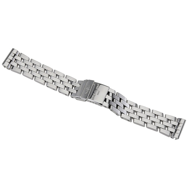 Breitling Cockpit Steel Pilot Stainless Steel Bracelet with Deployment Buckle 20-18mm#366A - Watches of America