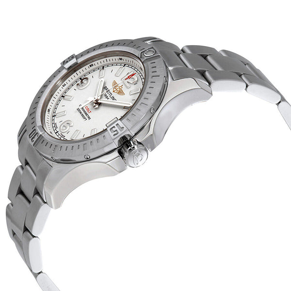 Breitling Colt 36 Chronometer Silver Dial Ladies Watch #A7438911/G803-178A - Watches of America #2