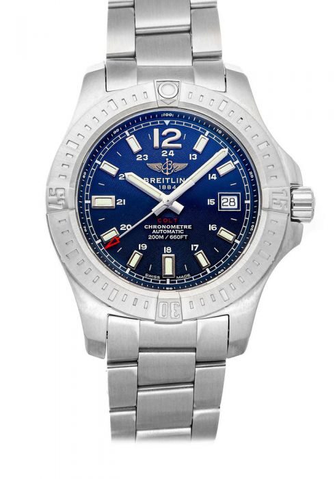 Breitling Colt 41 Automatic Blue Dial Men's Watch #A17313101C1A1 - Watches of America
