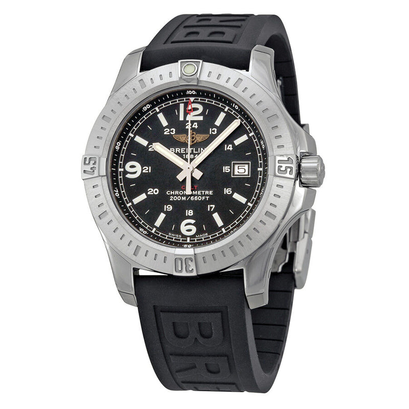 Breitling Colt Black Dial Rubber Strap Men's Watch A7438811-BD45BKPD3#A7438811-BD45-153S-A20D.2 - Watches of America
