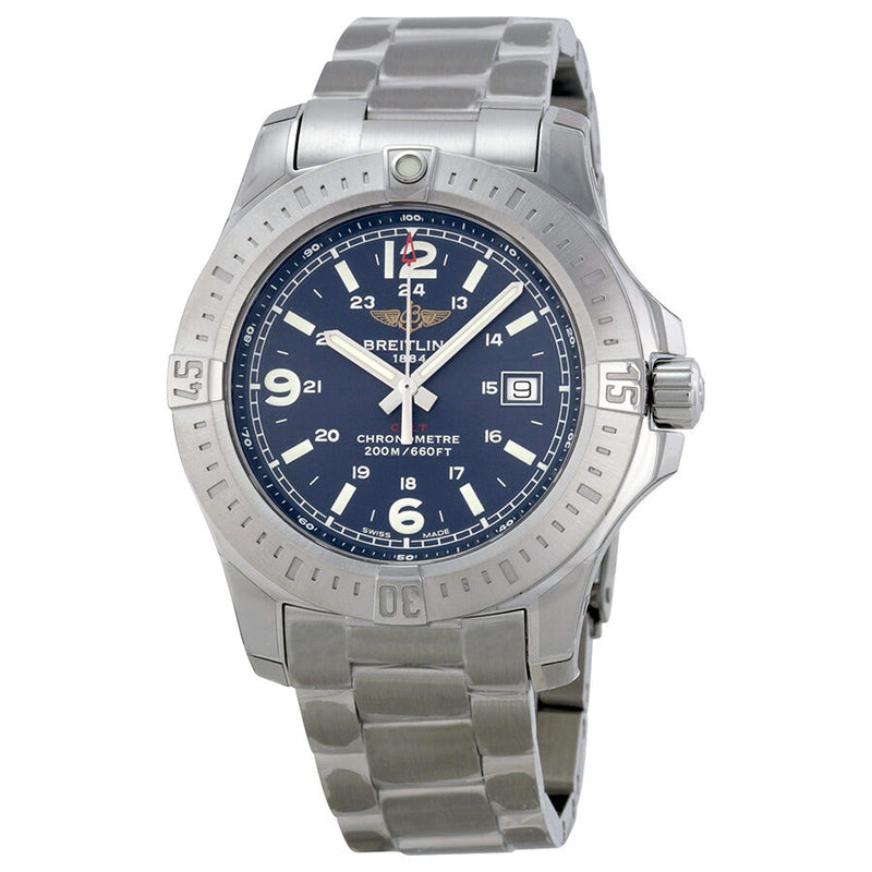 Breitling Colt Blue Dial Stainless Steel Men's Watch A7438811-C907SS#A7438811-C907-173A - Watches of America