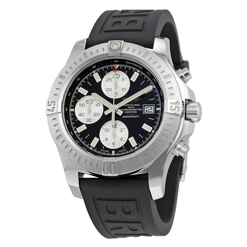 Breitling Colt Chronograph  Automatic Black Dial Black Rubber Men's Watch A1338811-BD83BKPT3#A1338811-BD83-152S-A20S.1 - Watches of America