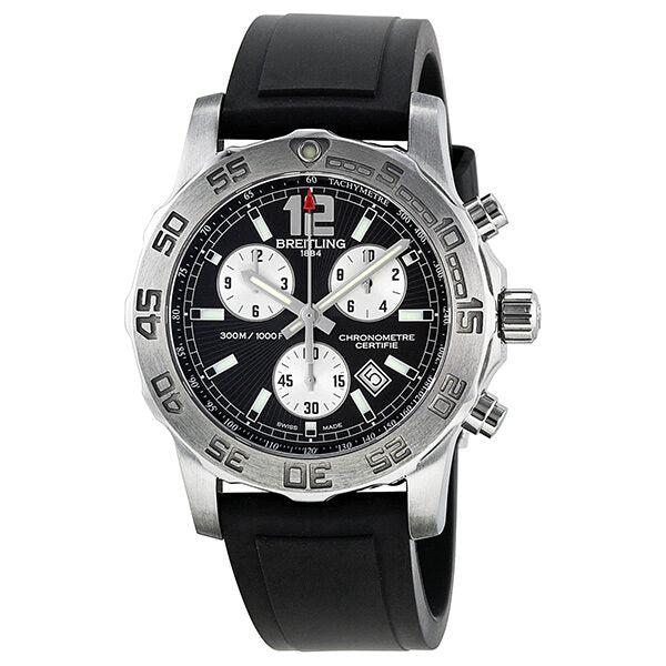 Breitling Colt Chronograph II Chronograph Black Dial Stainless Steel Men's Watch A7338710-BB49#A7338710/BB49 - Watches of America