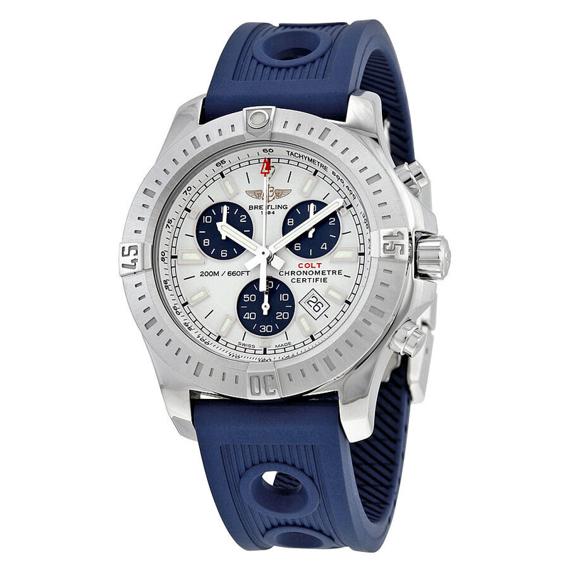 Breitling Colt Chronograph Silver Dial Men's Watch A7338811-G790BLOR#A7338811-G790-211S-A20D.2 - Watches of America