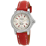 Breitling Colt Silver Dial Ladies Lizard Leather Watch #A7738753-G761RDZT - Watches of America