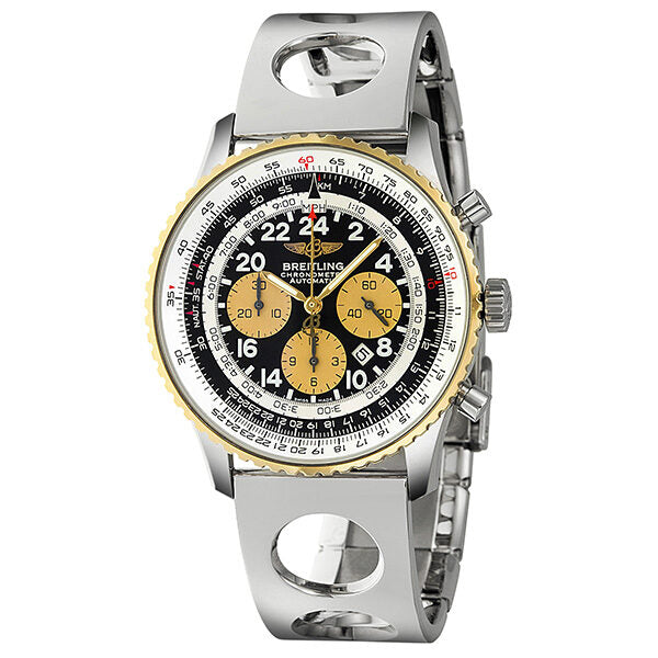 Breitling Cosmonaute Black Dial Steel Air Racer Automatic Men's Watch D22322P6-BA20SS#D22322P6/BA20SS - Watches of America