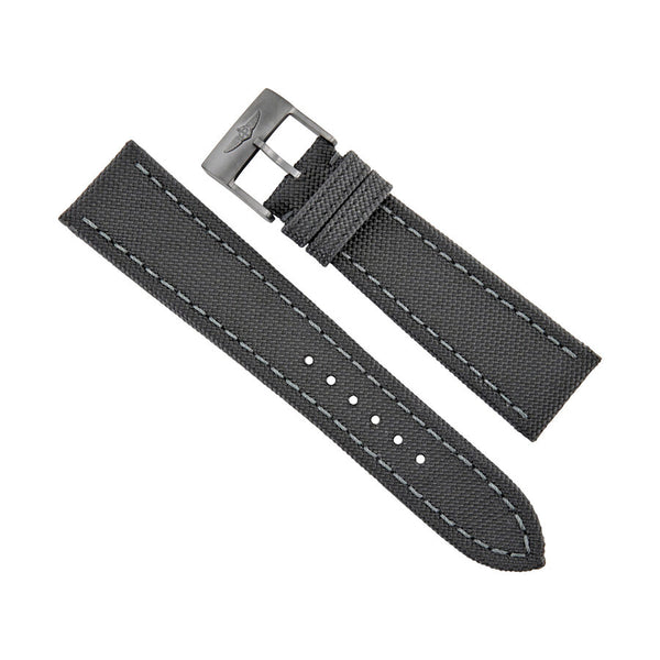 Breitling Dark Green Canvas Watch Band Strap 24mm - 20mm #100W-M20BASA.1 - Watches of America