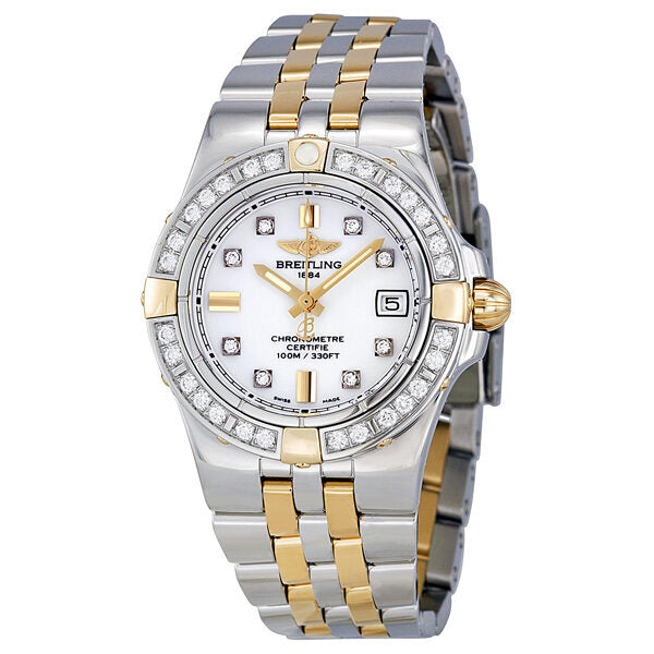 Breitling Galactic 30 Diamond Two-tone Ladies Watch B71340LA-A714TT#B71340LA/A714 - Watches of America