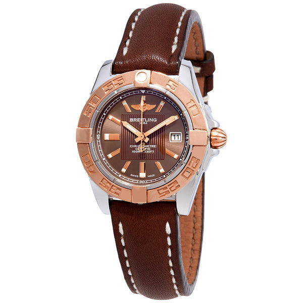 Breitling Galactic 32 Chronometer Bronze Dial Ladies Watch #C71356L2/Q581 - Watches of America