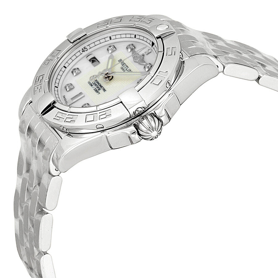 Breitling Galactic 32 Mother of Pearl Diamond Dial Ladies Watch 