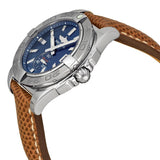 Breitling Galactic 36  Automatic Blue Dial Brown Lizard Leather Unisex Watch #A3733011-C824BRZT - Watches of America #2