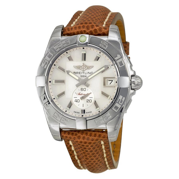 Breitling Galactic 36 Automatic  Mother of Pearl Dial Brown Lizard Leather Unisex Watch #A3733012-A716BRZT - Watches of America