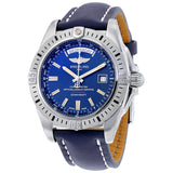 Breitling Galactic 44 Blue Dial Blue Leather Men's Watch A45320B9-C902BLLT#A45320B9-C902-105X-A20BA.1 - Watches of America