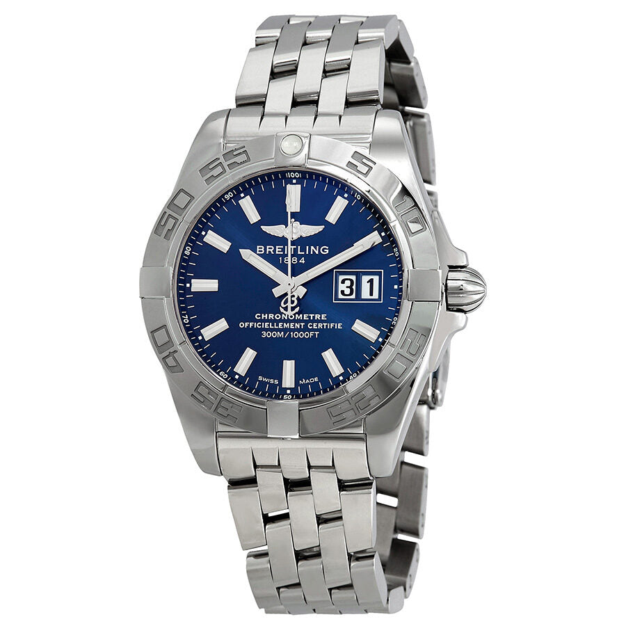 breitling galactic 41 blue dial