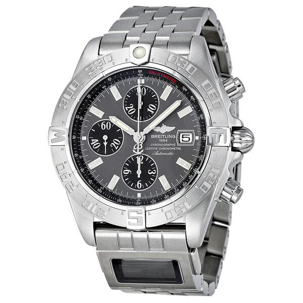 Breitling Galactic Chrono Slate Grey Stainless Steel Men's Watch #A1336410/F517 - Watches of America
