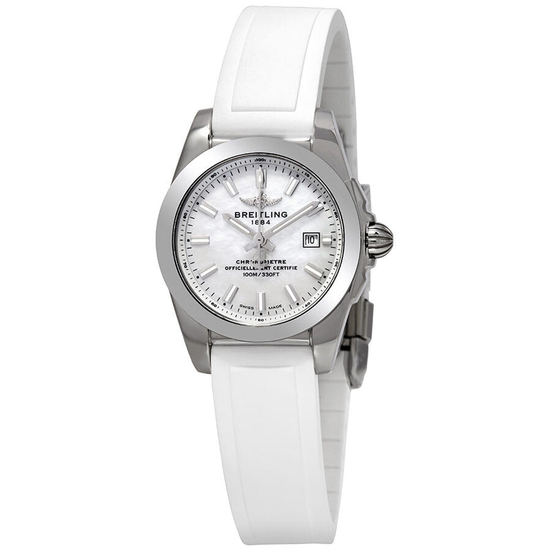 Breitling Galactic Mother of Pearl Dial Ladies Watch #W7234812/A784-249S - Watches of America