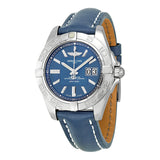 Breitling Galatic 41 Blue Dial Blue Leather Men's Watch #A49350L2-C806BLLT - Watches of America