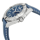 Breitling Galatic 41 Blue Dial Blue Leather Men's Watch #A49350L2-C806BLLT - Watches of America #2