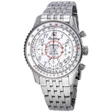 Breitling Montbrillant 01 White Dial Automatic Men's Chronograph Watch AB013112/G735SS#AB013112-G735-448A - Watches of America
