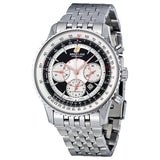 Breitling Montbrillant Chronograph Automatic Black Dial Men's Watch A4137012-B986SS#A4137012/B986 - Watches of America
