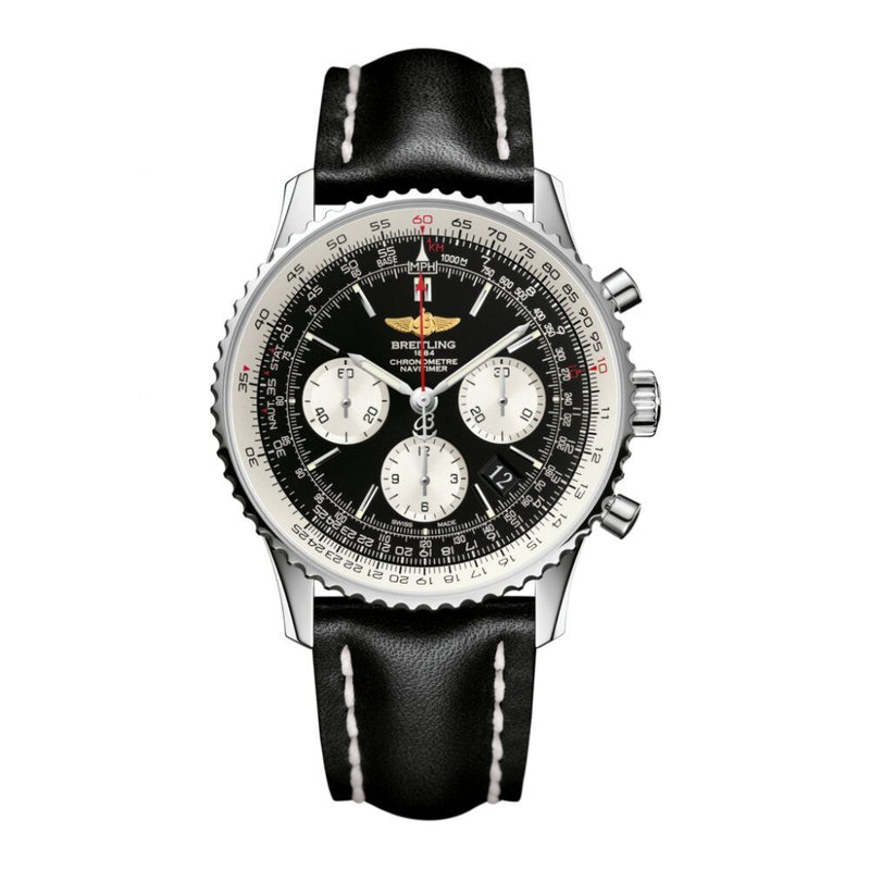 Breitling Navitimer 01 46 MM Chronograph Navitimer Steel Men's Watch AB012721-BD09BKLD#AB012721-BD09-442X-A20D.1 - Watches of America