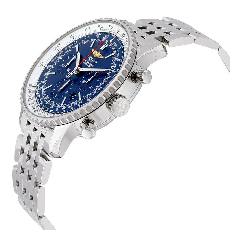 Breitling Navitimer 01 46MM Chronograph Aurora Blue Dial Stainless Steel Men's Watch AB012721-C889SS #AB012721-C889-453A - Watches of America #2