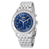 Breitling Navitimer 01 46MM Chronograph Aurora Blue Dial Stainless Steel Men's Watch AB012721-C889SS#AB012721-C889-453A - Watches of America