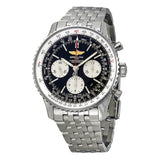 Breitling Navitimer 01 Chronograph Black Dial Men's Watch AB012012-BB01SS#AB012012-BB01-447A - Watches of America